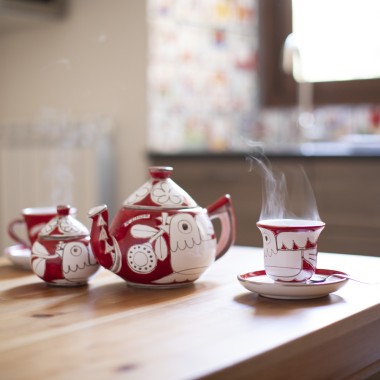 Sugar bowl Mangiallegro White Bird ZUCN Sugar bowl Mangiallegro White Bird ZUCN